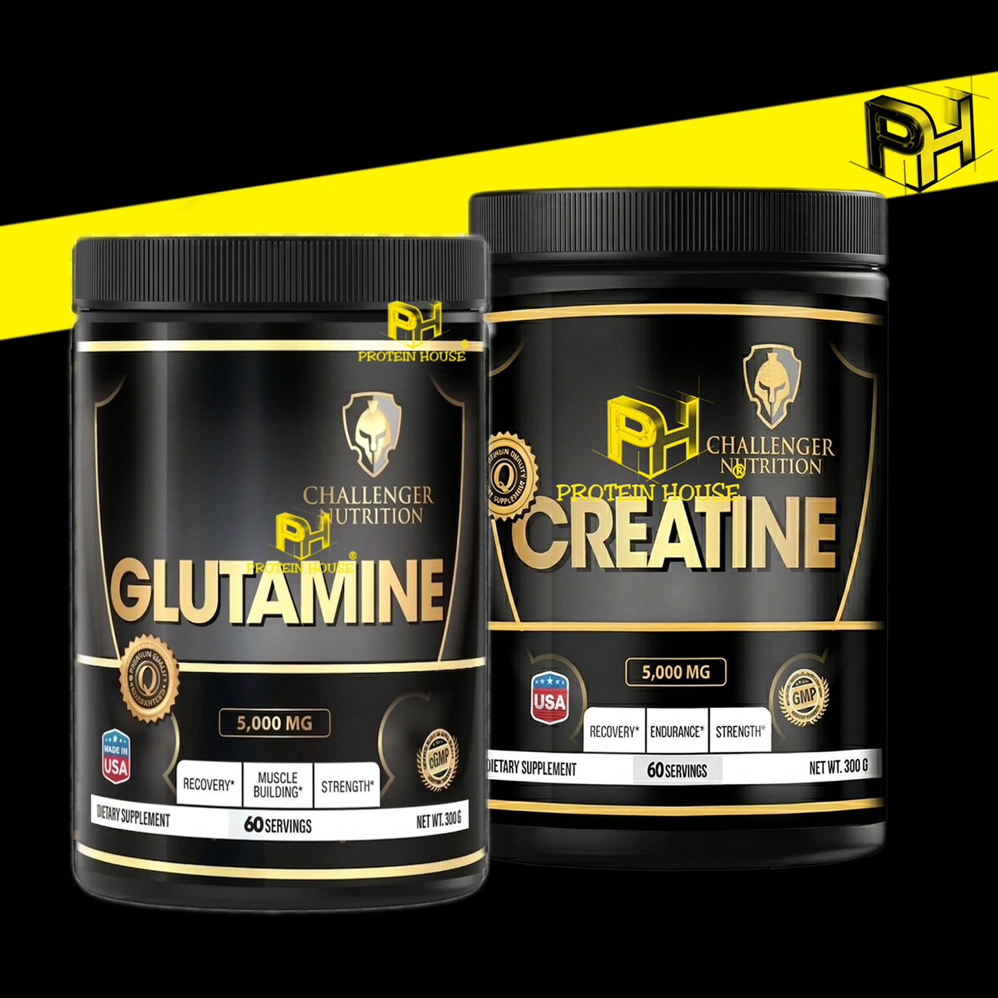 Creatine Challenger 300 G + Glutamine Challenger 300 G