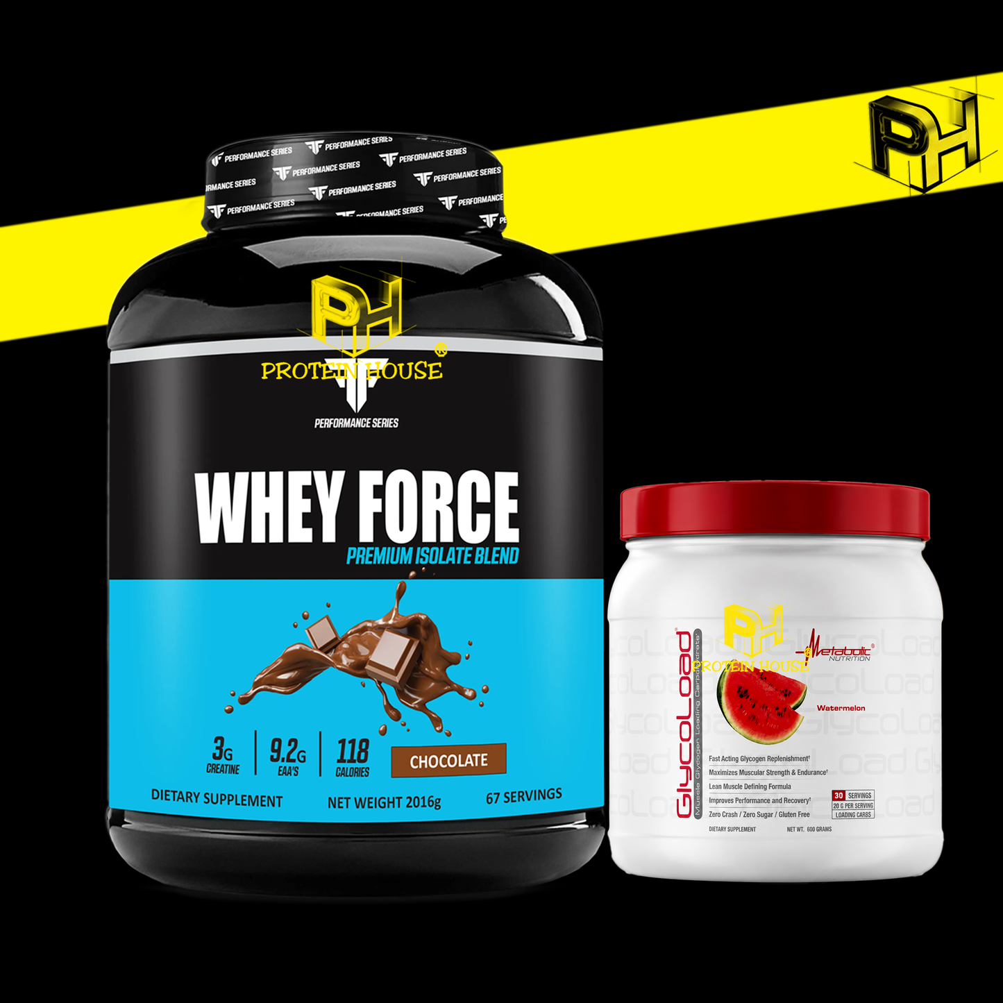 Whey Force 67 Servings + Glycoload 600 G