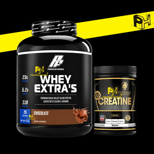 Whey Extra's 75 Servings + Creatine Challenger 300 G