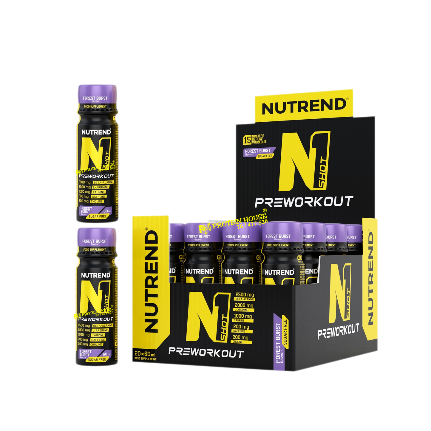 N1 Pre workout Nutrend Shots - 1 Shot